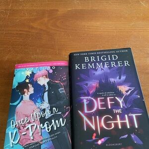 Once Upon a K-Prom and Defy the Night Books